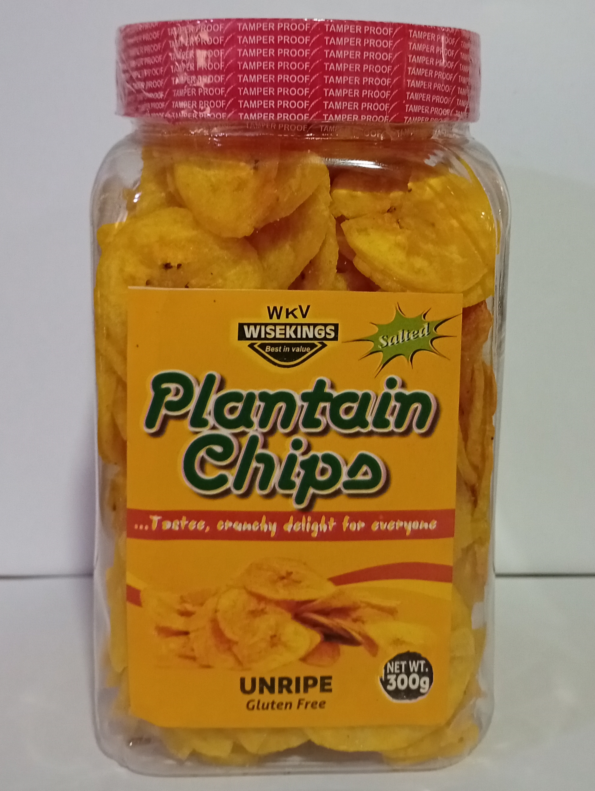Unripe Plantain Chips 300g Jar