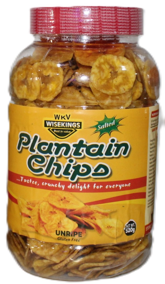 Unripe Plantain Chips 520g Jar